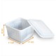 Vaschetta per il ghiaccio in plastica 1/2 litro (110x110x60 mm), scatola da 200