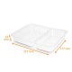Bandejas de plástico precintables - Alphacel 600-300cc 227x177x33mm, 2 compartimentos, caja de 450