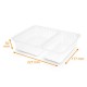 Bandejas de plástico precintables - Alphacel 830-550cc 227x177x50mm, 2 compartimentos, caja de 420