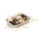 Bandeja de cartón precintable - Alimentos K 510cc, 192x137x27mm, cartón/pp, paquete de 65