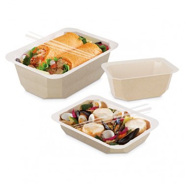 Bandeja de cartón precintable