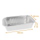 Bandeja de aluminio bordes rectos, 308x206x38mm, 1900ml (BO1900), paquete de 50