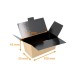 Caja de bombones vacía 125 g de "Kraft" (interior negro), paquete de 50