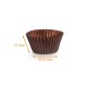 Plissee-Kiste braun Nr. 6 (Boden: ø 33mm, Höhe 21mm), 1000er-Pack