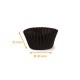 Plissee-Kiste schwarz Nr. 8 (Boden: ø 40mm, Höhe 25mm), 1000er-Pack