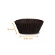 Plissee-Kiste schwarz Nr. 1204 (Boden: ø 45mm, Höhe 18mm), 1000er-Pack