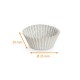Plissee-Kiste weiß Nr. 6 (Boden: ø 33mm, Höhe 21mm), 1000er-Pack