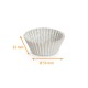 Plissee-Kiste weiß Nr. 10B (Boden: ø 53mm, Höhe 32mm), 1000er-Pack