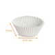 Plissee-Kiste weiß Nr. 1204 (Boden: ø 45mm, Höhe 18mm), 1000er-Pack