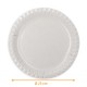 Plato de papel Paquete de 100, ø 23 cm, blanco