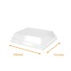 Lid for meal tray 260ml, in rPET, carton of 400