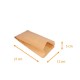 Sacchetto per croissant kraft marrone 120+50x210mm (rif. 102), confezione da 1000