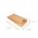Brown kraft croissant bag 140+70x210mm (ref. 103), pack of 1000