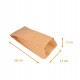 Bolsa kraft marrón para croissants 140+70x260mm (ref. 104), paquete de 1000