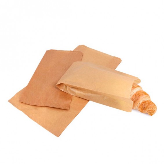 Bolsa kraft marrón para croissants