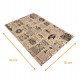 Colocar alfombrilla papel gofrado, 48g/m2, Times, 30x43cm, paquete de 500