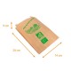 Bolsa de frutas y verduras 140+90x280mm (1kg), kraft marrón, modelo "AB, paquete de 1000