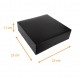 Scatola quadrata nera con tacche, 23x23x11cm, nero, confezione da 50
