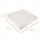 Kuchenbox quadratisch weiß 40x40x8 cm, mit Einkerbungen, 50er-Pack