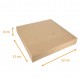 Scatola quadrata kraft marrone 32x32x8 cm, con tacche, confezione da 25