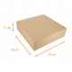 Scatola quadrata kraft marrone 20x20x10 cm, confezione da 50 pezzi, con tacche