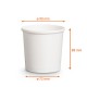 Vaso di cartone bianco per gelato o zuppa 36cl, scatola da 500