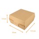 Hamburgerbox aus Kraft Größe XL, 17,5x18x7,5cm, aus recyceltem havannabraunem Karton, Karton mit 300 Stück
