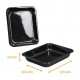 Vassoio CPET nero, 325x265x50 mm, 1 scomparto, scatola da 116