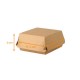 Hamburgerbox aus Kraft Größe M, 11,5x11,5x6cm, Karton mit 450 Stück