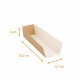 Pala Kraft per salsicce, hot dog, pancake, waffle, bagel e pizze. 4,7x18,2x4cm, confezione da 200