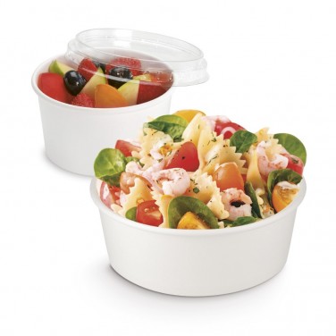 Salatschüssel aus Pappe