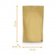 Luftdichte Reißverschlusstasche - Doypack 16+8x27cm 1000ml, 100er-Packung