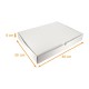 Caja bandeja microcanal 30x40x6cm, microcanal blanco, paquete de 25