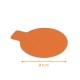 Laschenhalter schwarz/orange ø 8cm (Karton 1100g/m2), Karton mit 1000 Stück