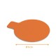 Laschenhalter schwarz/orange ø 9cm (Karton 1100g/m2), Karton mit 1000 Stück