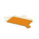 Laschenhalter Rechteck schwarz/orange 9,5x5,5cm (Karton 1100g/m2), Karton mit 250 Stück