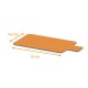 Laschenhalter Rechteck schwarz/orange 4,5x13cm (1100g/m2), Packung mit 250
