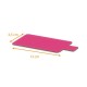 Laschenhalter Rechteck schwarz/fushia 4,5x13cm (1100g/m2), Karton mit 250 Stück