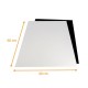 Platte dicker Lebensmittelkarton 40x60cm, Schwarz / Weiß, 25er-Pack