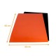 Platte dicker Lebensmittelkarton 40x60cm, Schwarz / Orange, 50er-Pack