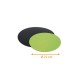 Scheibe aus farbigem Karton Schwarz /Grün ø 22cm, 50er-Pack