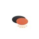 Scheibe aus farbigem Karton Schwarz/Orange ø 18cm, 50er-Pack