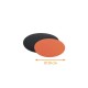 Scheibe aus farbigem Karton Schwarz/Orange ø 20cm, 50er-Pack