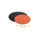 Scheibe aus farbigem Karton Schwarz/Orange ø 22cm, 50er-Pack