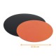 Scheibe aus farbigem Karton Schwarz/Orange ø 30cm, 50er-Pack