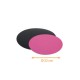 Scheibe aus farbigem Karton Schwarz/Fuchsia ø 22cm, 50er-Pack