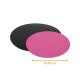 Scheibe aus farbigem Karton Schwarz/Fuchsia ø 26cm, 50er-Pack