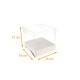 Clip-Box aus transparentem PVC 18x18x15cm (mit Kartonbasis), 10er-Pack