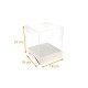 Clip-Box aus transparentem PVC 18x18x25cm (mit Kartonbasis), 10er-Pack