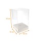 Clip-Box aus transparentem PVC 18x18x30cm (mit Kartonbasis), 10er-Pack